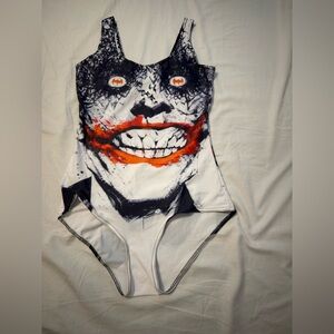 Batman joker Graphic One Piece Swimsuit - Black and White